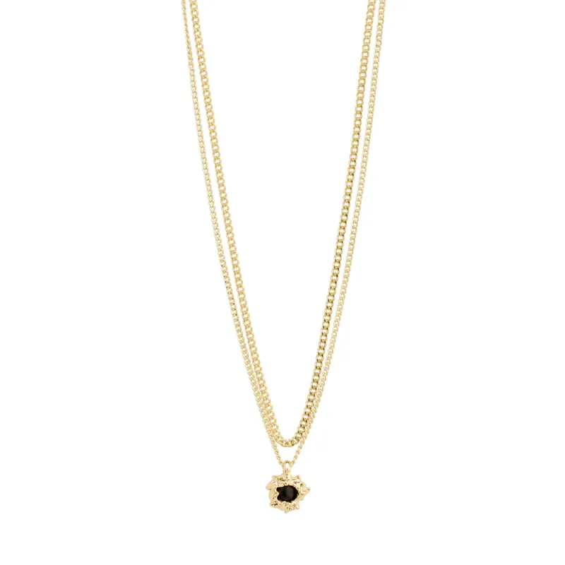 ACT recycled Necklace 2 in 1  | Gold sold by Bella Chic
