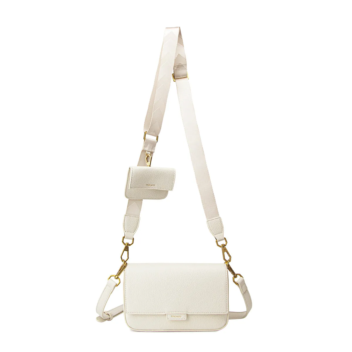 Larissa Mini Crossbody | Coconut Cream Pebbled sold by Bella Chic product image thumbnail 2
