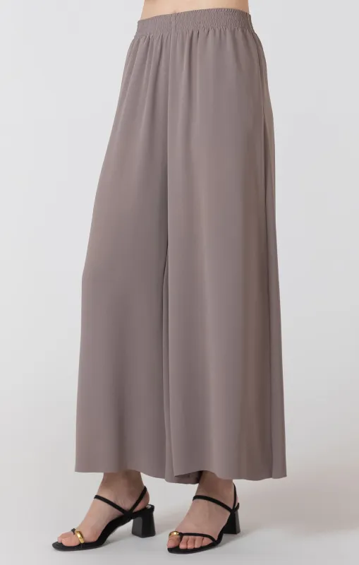Flowy Wide Leg Pant | Shadow Taupe sold by Bella Chic