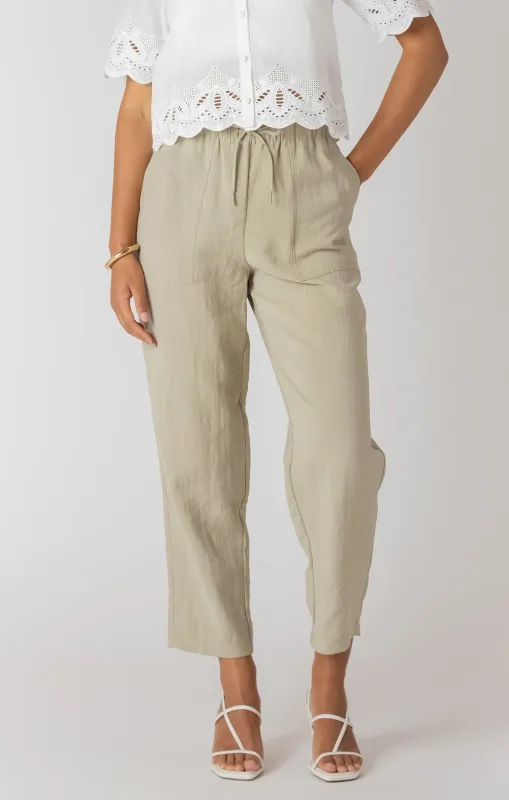 Straight Leg Casual Pant | Light Sage sold by Bella Chic