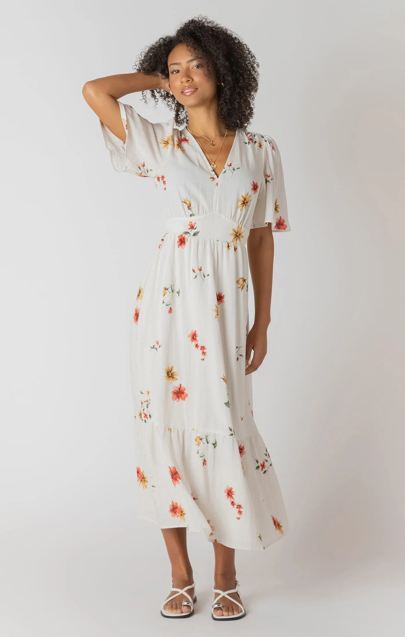 Short Sleeve Maxi Dress | Mix Floral sold by Bella Chic product image thumbnail 3