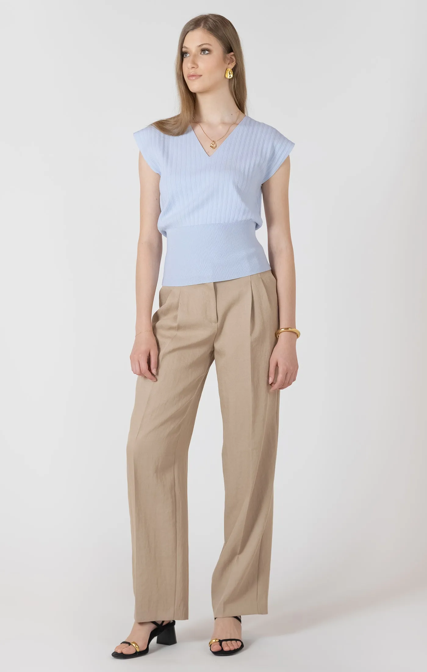 Pleat Lightweight Effect Sweater sold by Bella Chic product image thumbnail 3