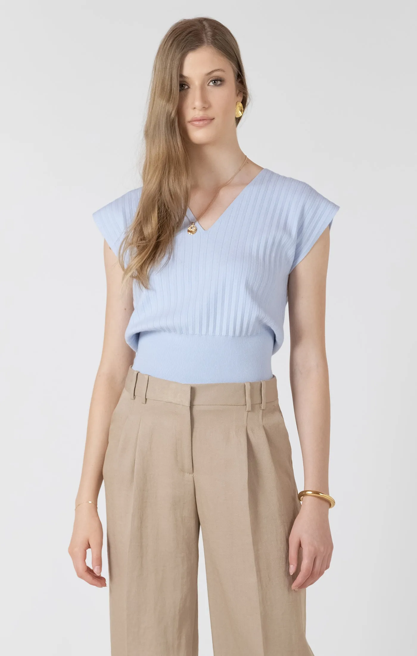 Pleat Lightweight Effect Sweater sold by Bella Chic product image thumbnail 4