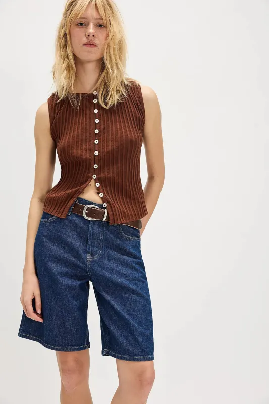 Tilly Vest | Honey Bronze sold by Bella Chic