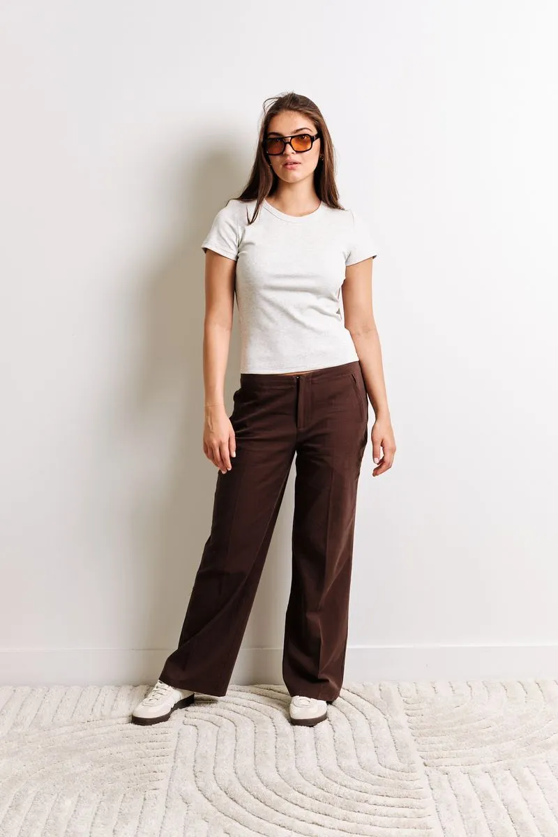 Classic Rib Tee | Light Heather Grey sold by Bella Chic product image thumbnail 2