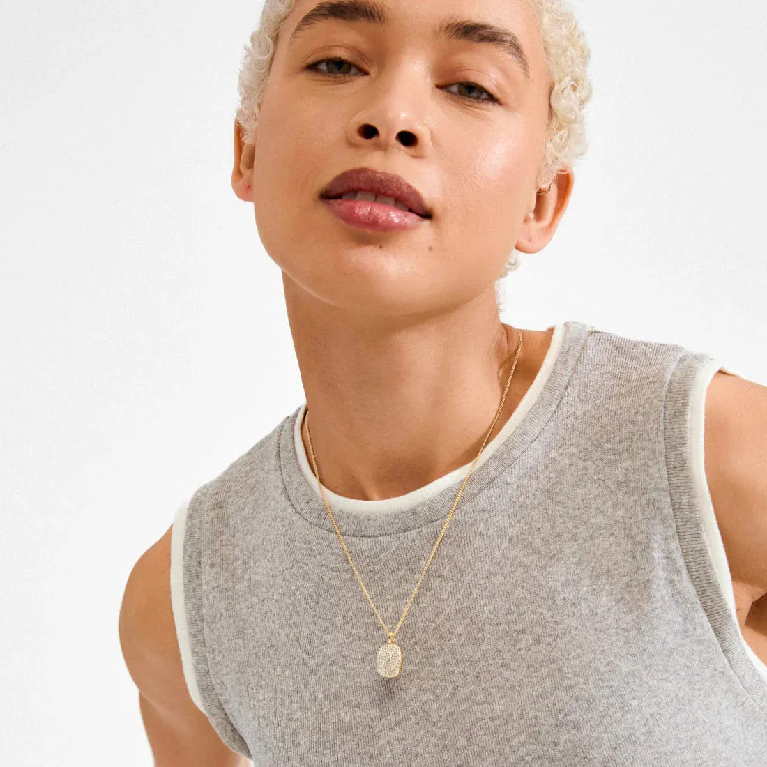 Ember Recycled Crystal Pendant Necklace | Gold sold by Bella Chic product image thumbnail 2