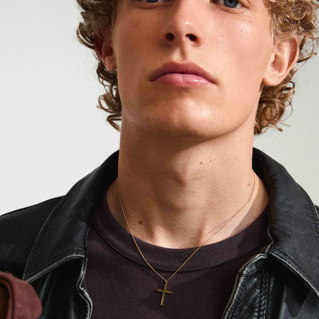 Daisy Recycled Cross Pendant Necklace | Gold sold by Bella Chic product image thumbnail 3