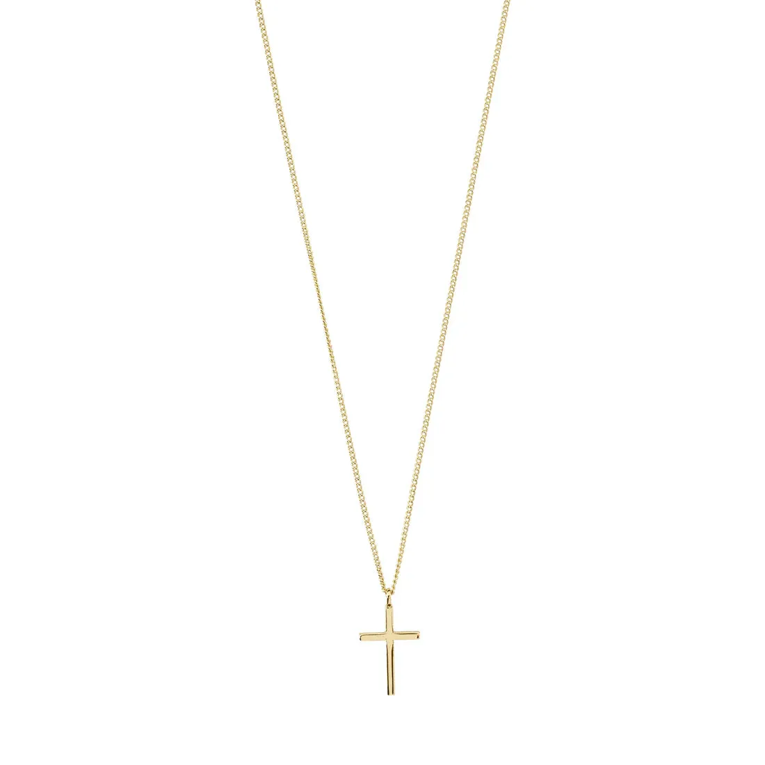 Daisy Recycled Cross Pendant Necklace | Gold sold by Bella Chic