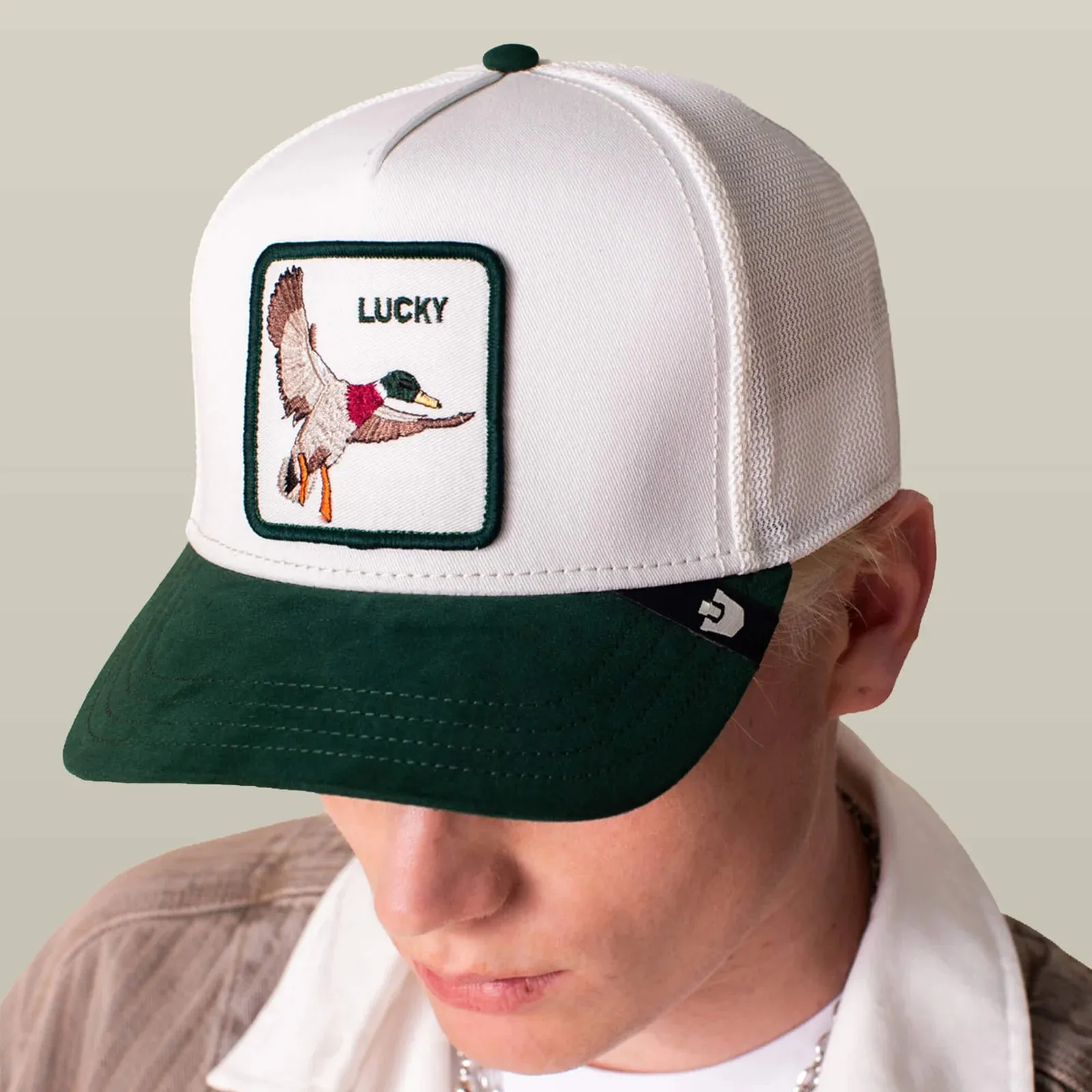 Suede Duck Trucker Hat sold by Bella Chic product image thumbnail 2
