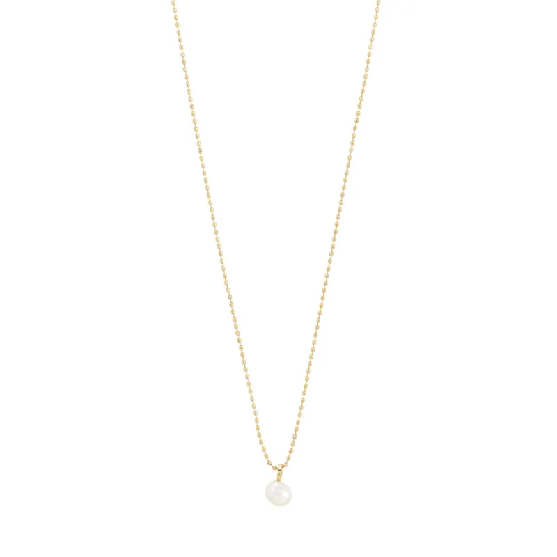 Hadley Recycled Freshwater Pearl Necklace | Gold sold by Bella Chic