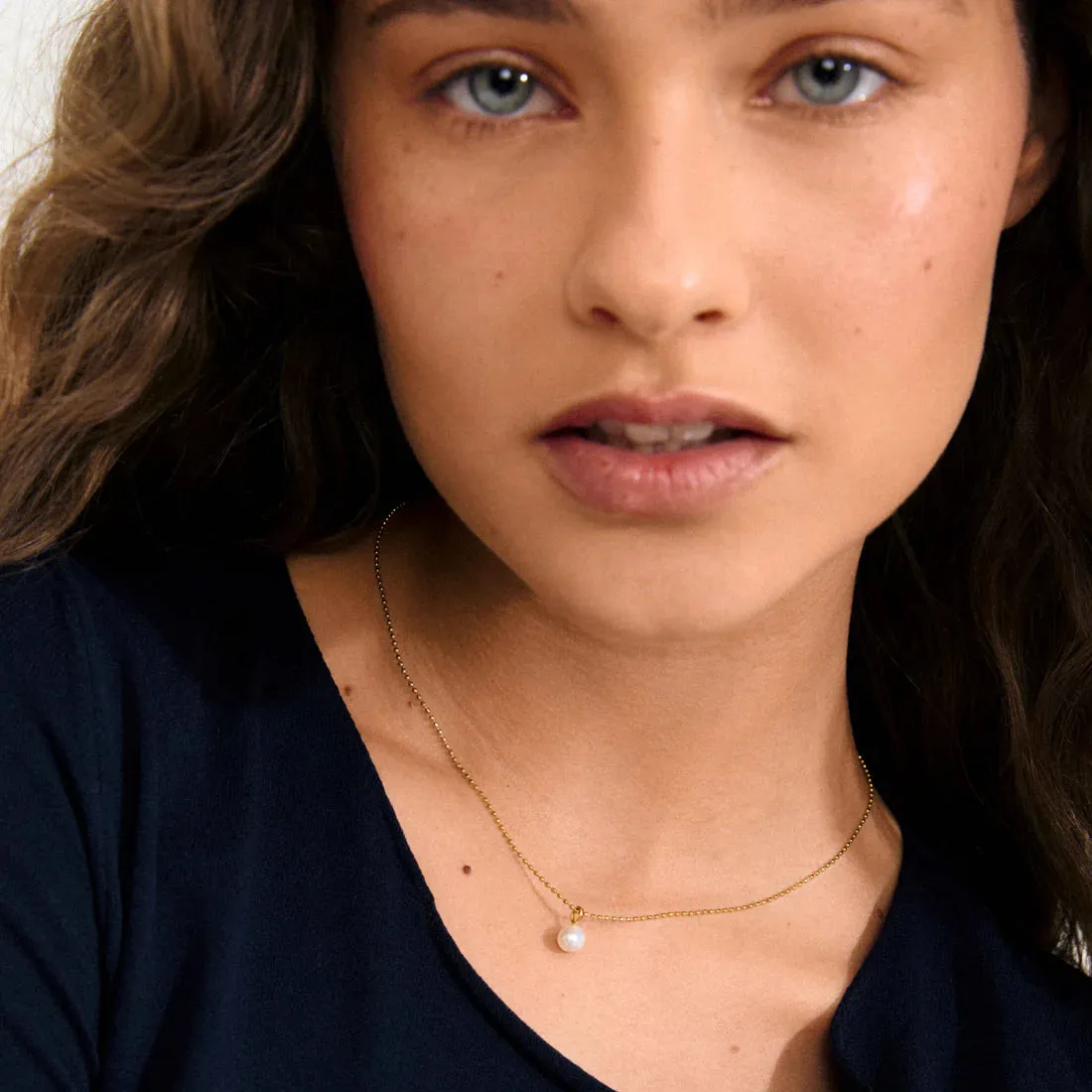 Hadley Recycled Freshwater Pearl Necklace | Gold sold by Bella Chic product image thumbnail 3