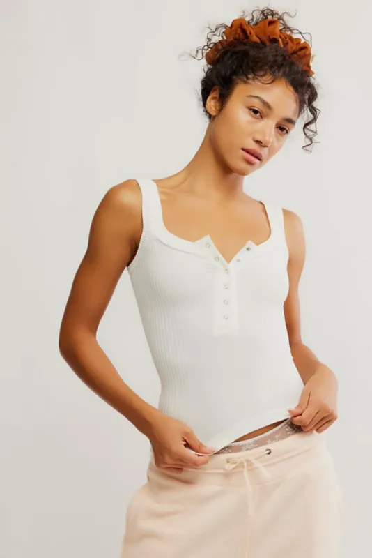 Clean Slate Henley | White made by Free People