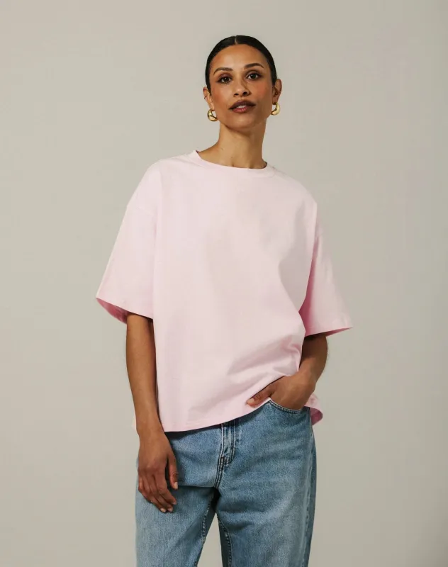 Boxy Tee | Rosé sold by Bella Chic