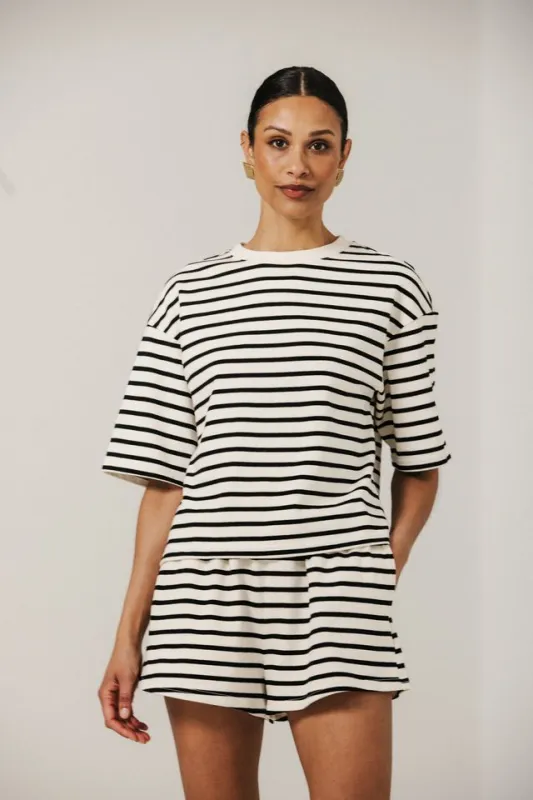 Striped T-Shirt | Black Stripe made by Brunette The Label