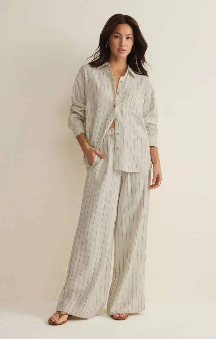 Henri Striped Wide Leg Pants | Linen sold by Bella Chic product image thumbnail 3