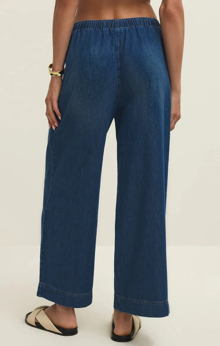 Daycation Denim Utility Pant | Deep Water sold by Bella Chic product image thumbnail 2