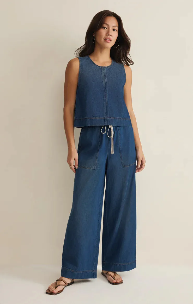 Daycation Denim Utility Pant | Deep Water sold by Bella Chic product image thumbnail 3