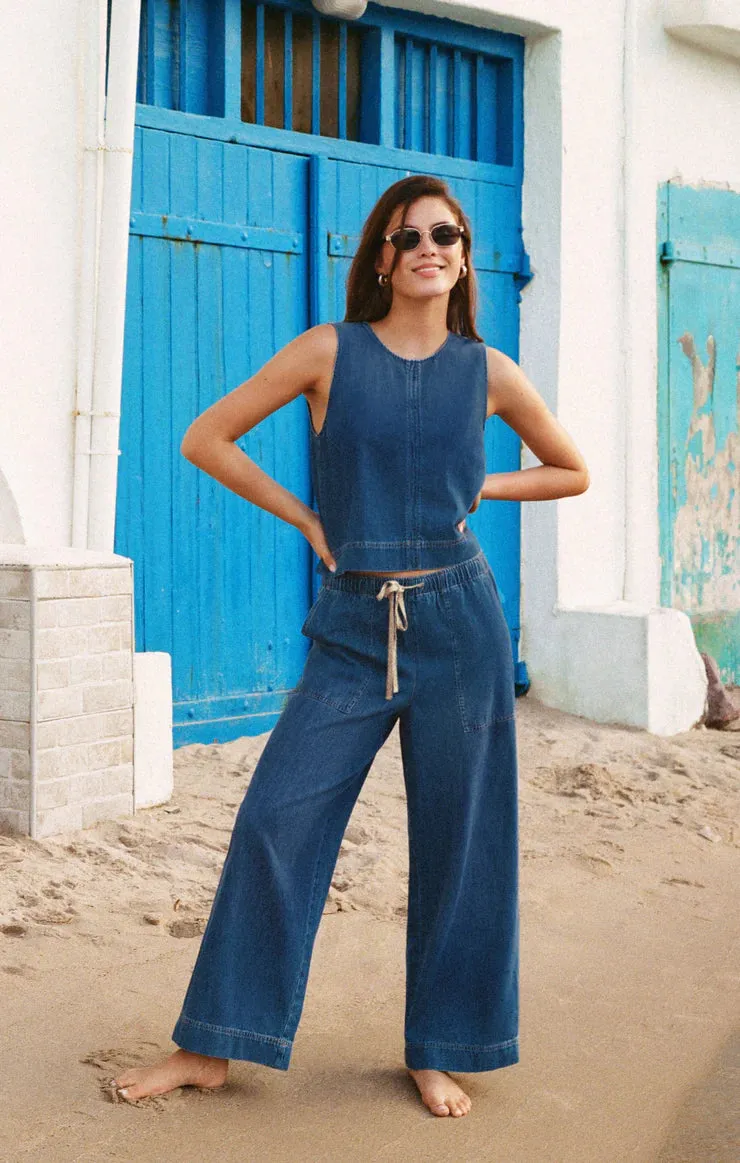 Daycation Denim Utility Pant | Deep Water sold by Bella Chic product image thumbnail 4