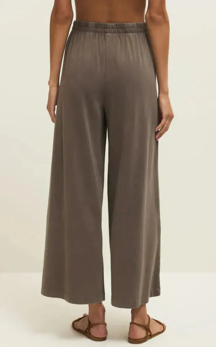 Scout Jersey Crop Flare Pant | Perfectly Taupe sold by Bella Chic product image thumbnail 2