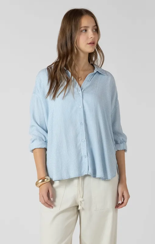 Relaxed Button Front Shirt made by Bella Chic