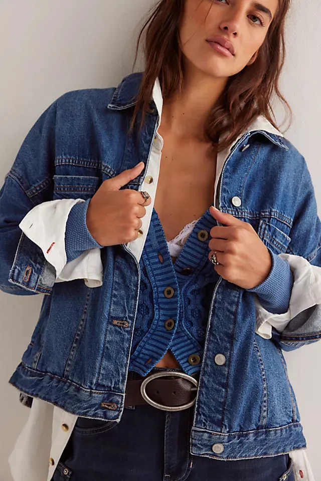 We The Free Opal Swing Denim Jacket | Got The Blues sold by Bella Chic product image thumbnail 2