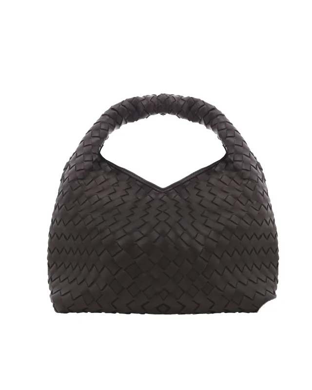 Solene Woven Handle Bag | Chocolate made by Billini