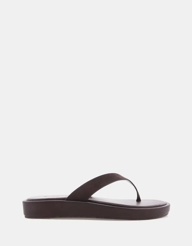 Orianna Sandal | Dark Cacao Suede sold by Bella Chic product image thumbnail 3