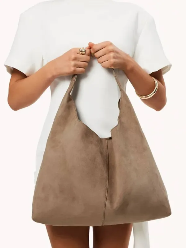 Remi Shoulder bag | Stone Suede made by Billini