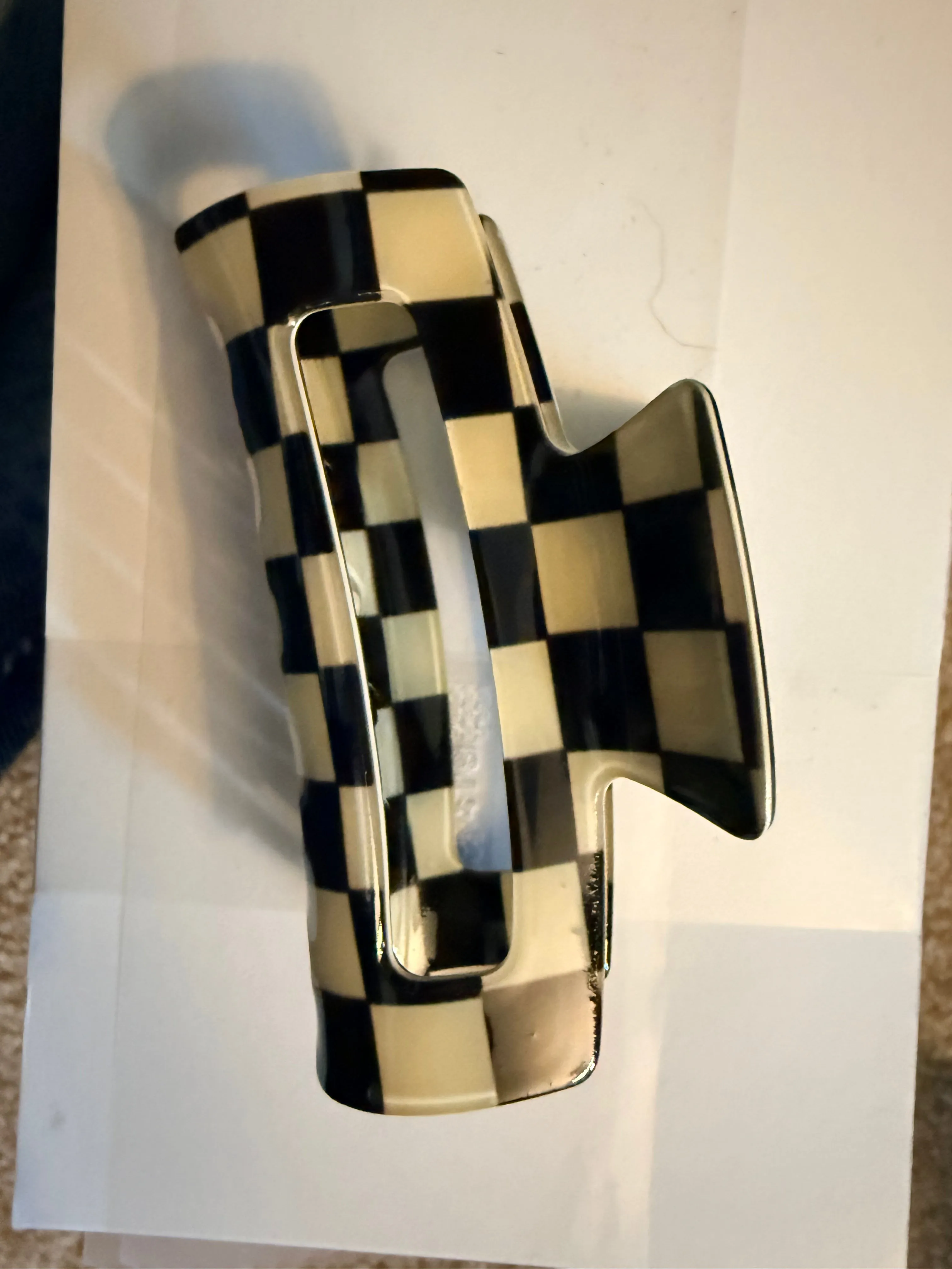 Checkered Claw Clip sold by Bella Chic product image thumbnail 2