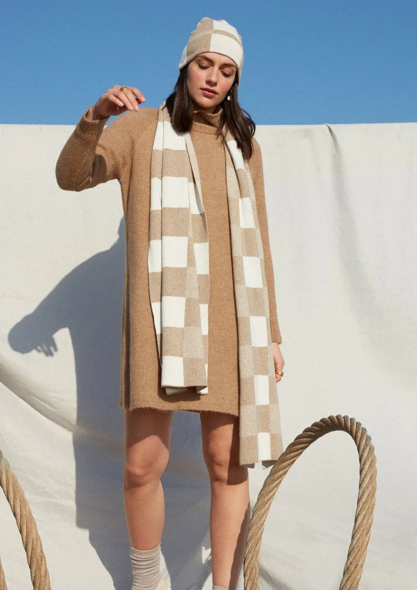 Kunzi Sweater Dress | Coffee sold by Bella Chic