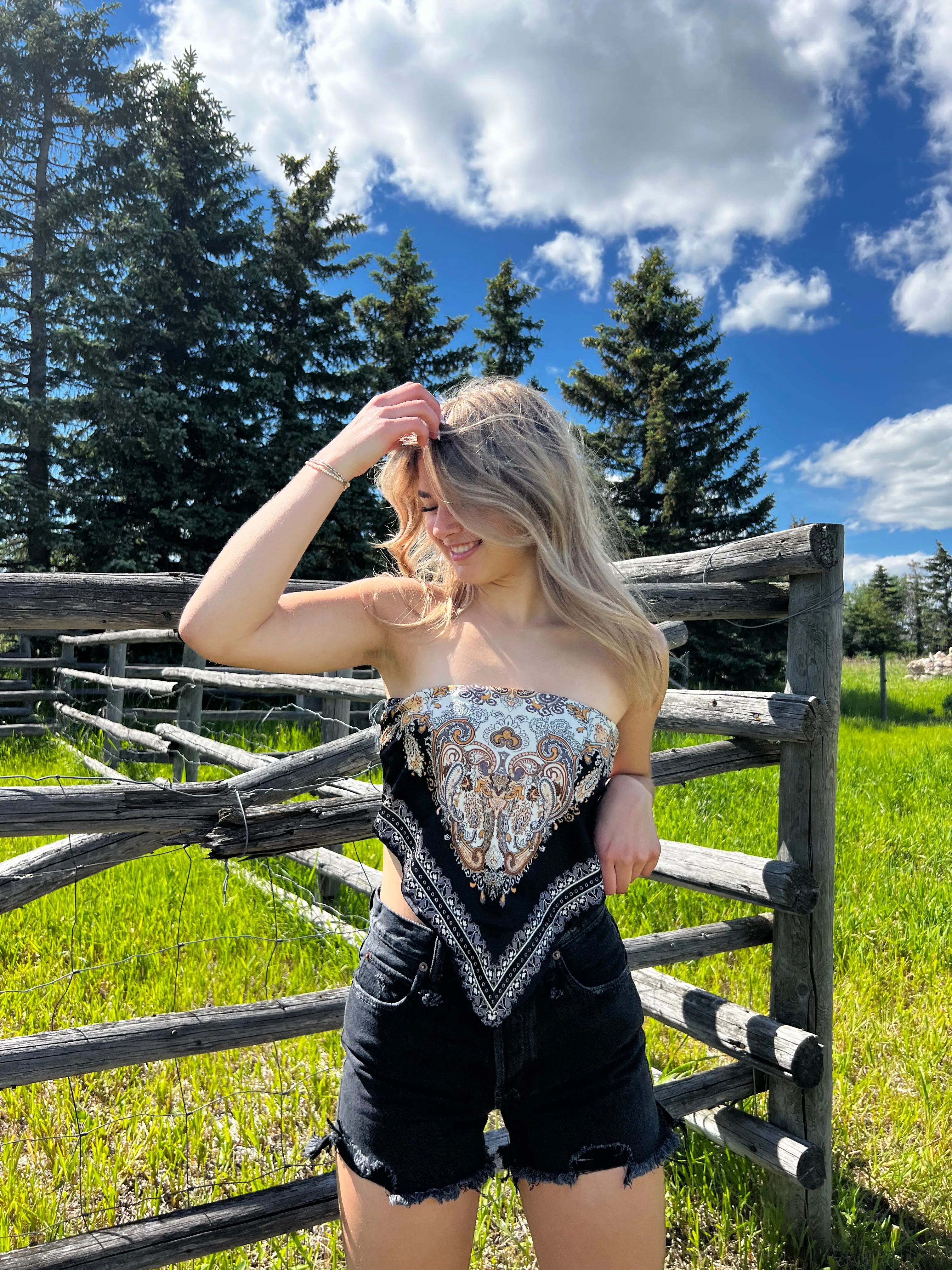 Makai Cut Off Shorts | Washed Black sold by Bella Chic product image thumbnail 4