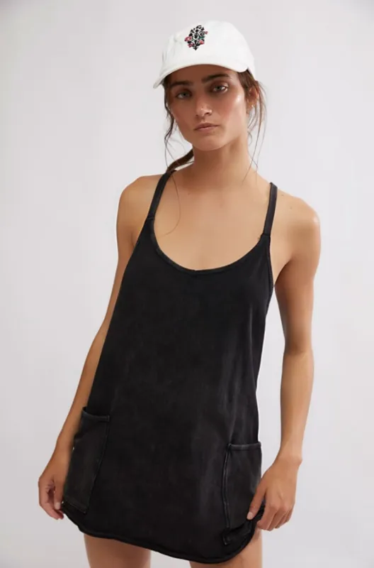 Hot Shot Mini Dress | Black made by Free People