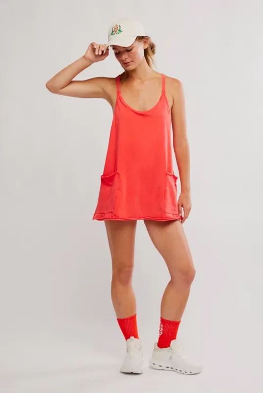 Hot Shot Mini Dress | Grapefruit made by Free People