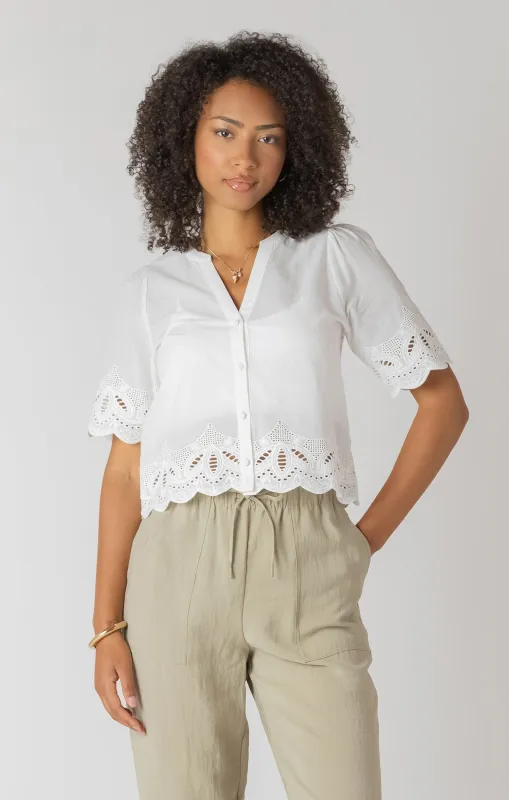 Eyelet Blouse made by Bella Chic