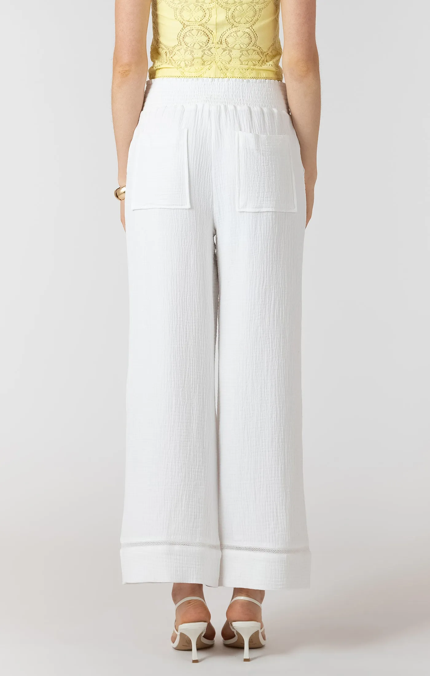 Coastline Pant | White sold by Bella Chic product image thumbnail 3