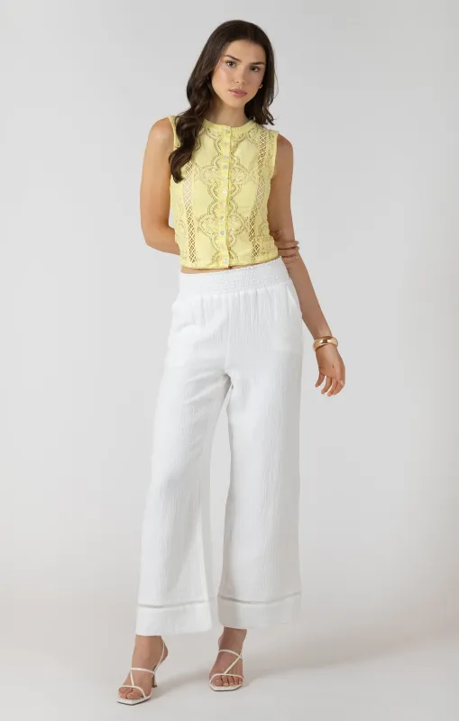 Coastline Pant | White made by Bella Chic