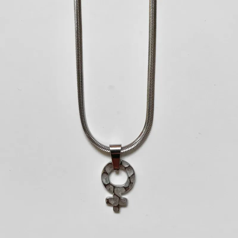 The Fierce Femme Necklace | Silver made by Bella Chic