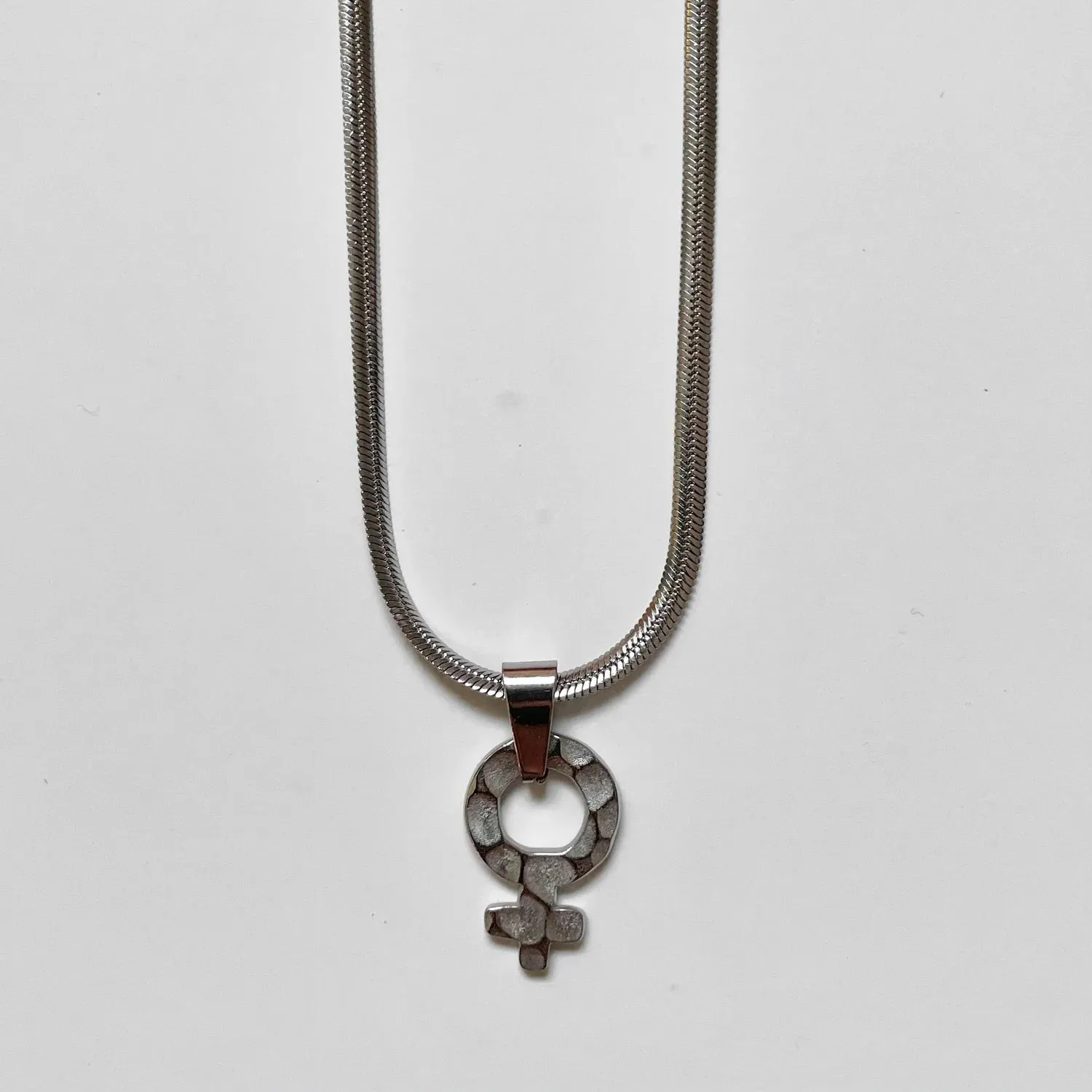 The Fierce Femme Necklace | Silver sold by Bella Chic