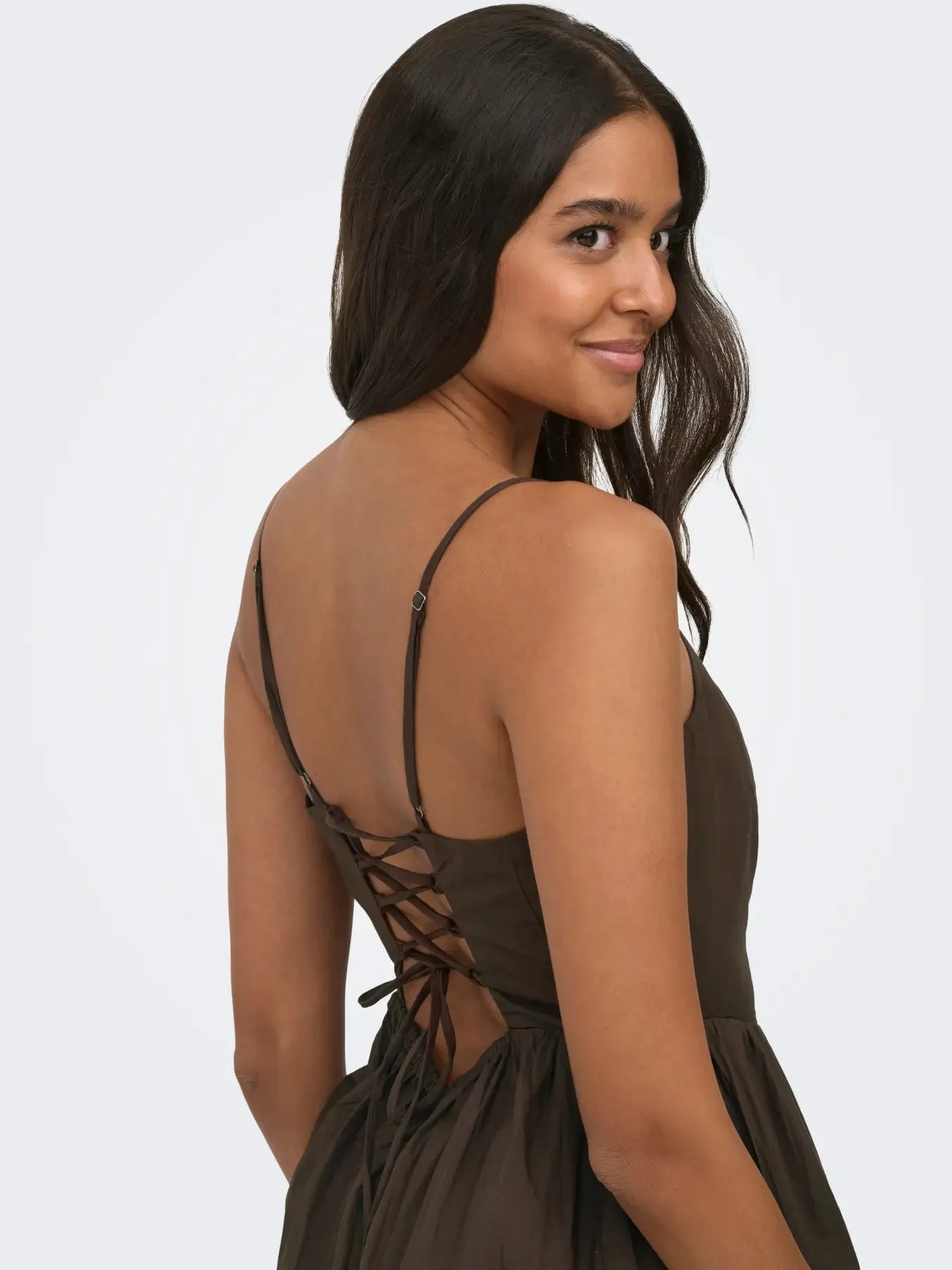 Likara Midi Dress | Brown sold by Bella Chic product image thumbnail 3
