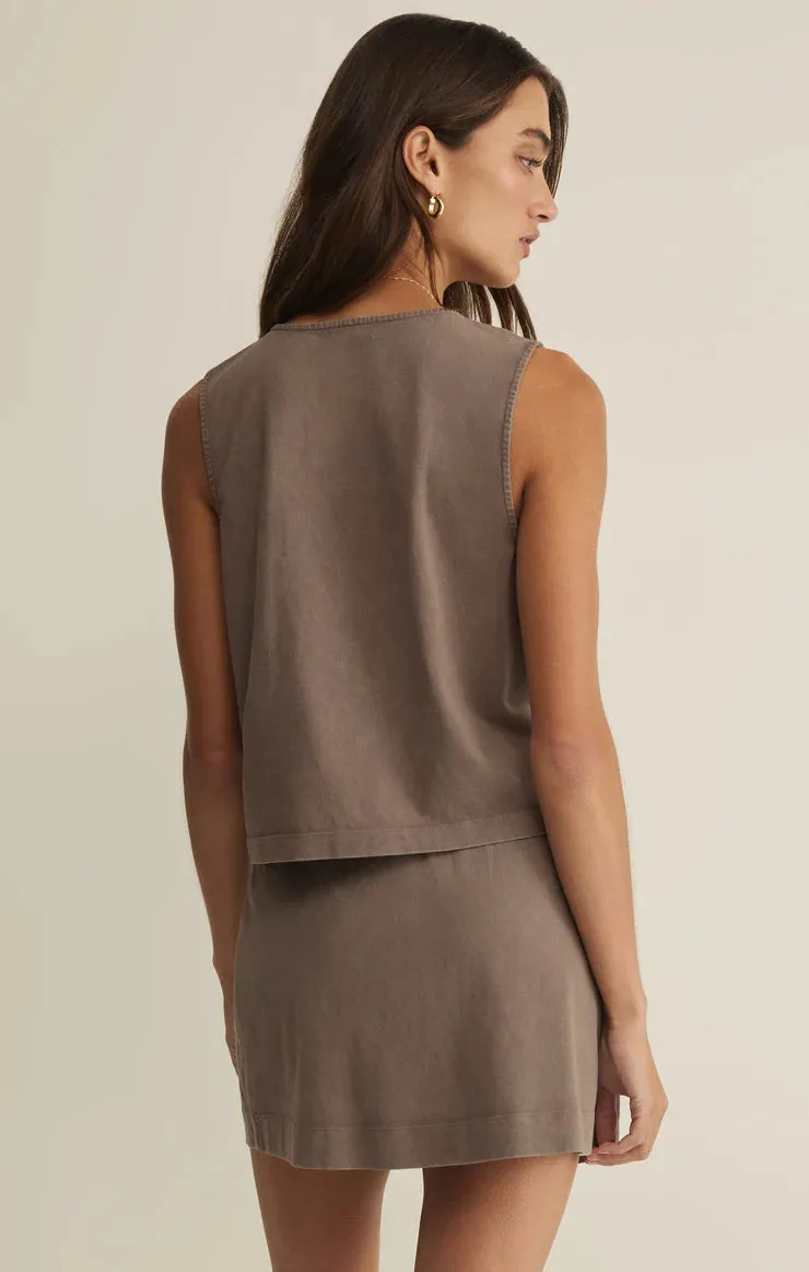 Noelle Jersey Tank | Perfectly Taupe sold by Bella Chic product image thumbnail 2