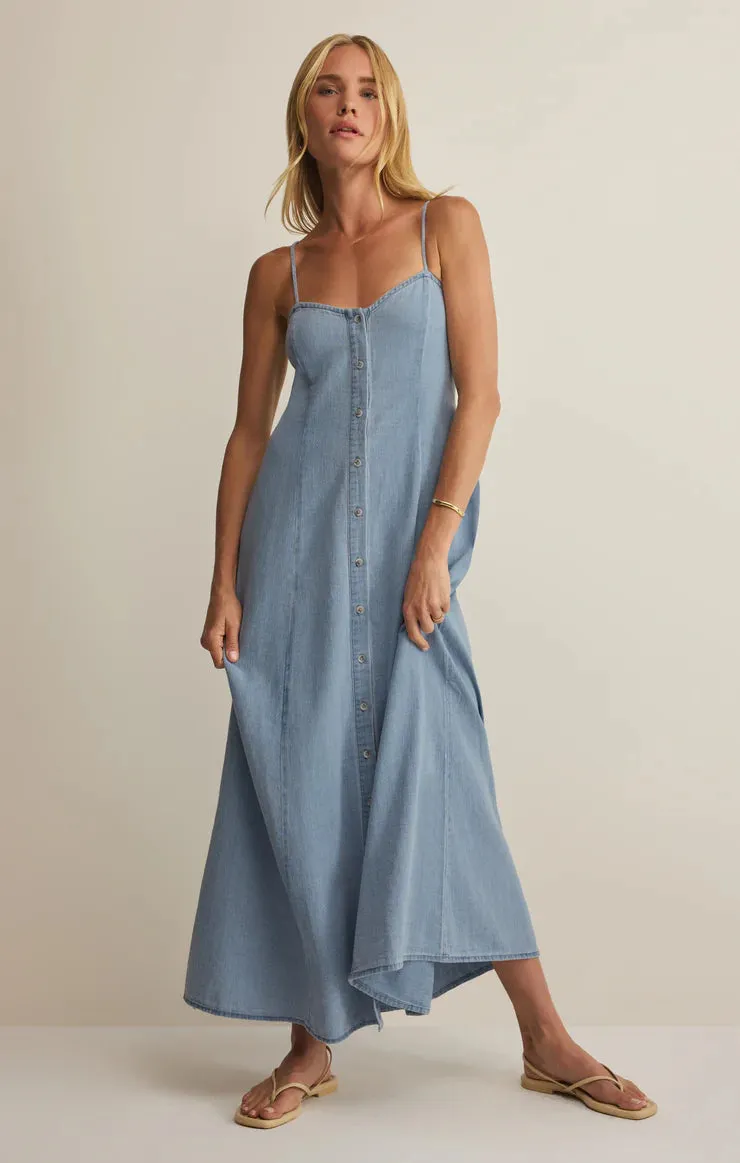 Angel Eyes Chambray Midi Dress sold by Bella Chic product image thumbnail 4