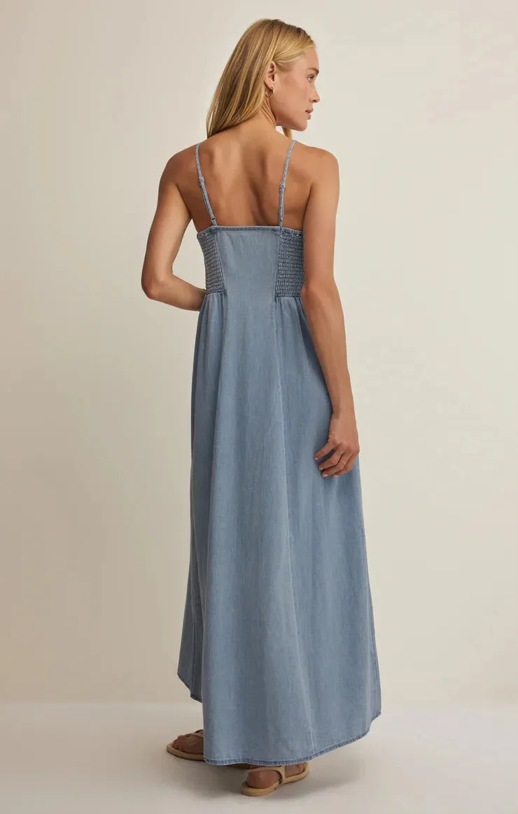 Angel Eyes Chambray Midi Dress sold by Bella Chic product image thumbnail 2