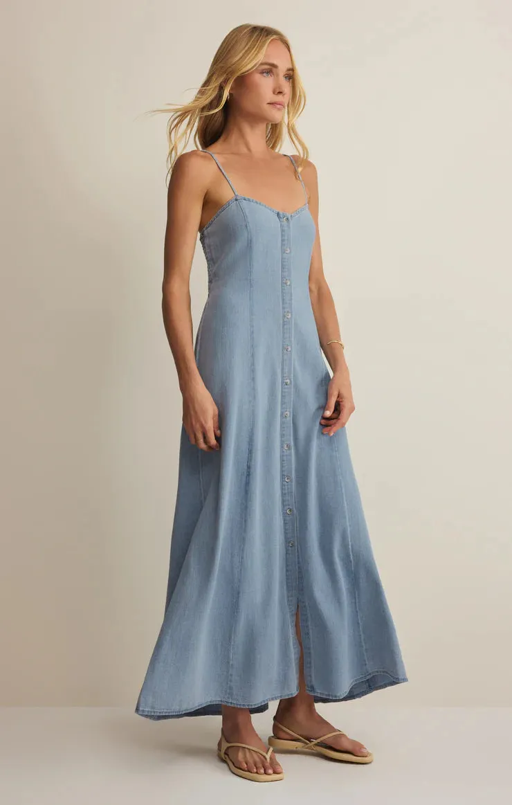 Angel Eyes Chambray Midi Dress sold by Bella Chic product image thumbnail 3