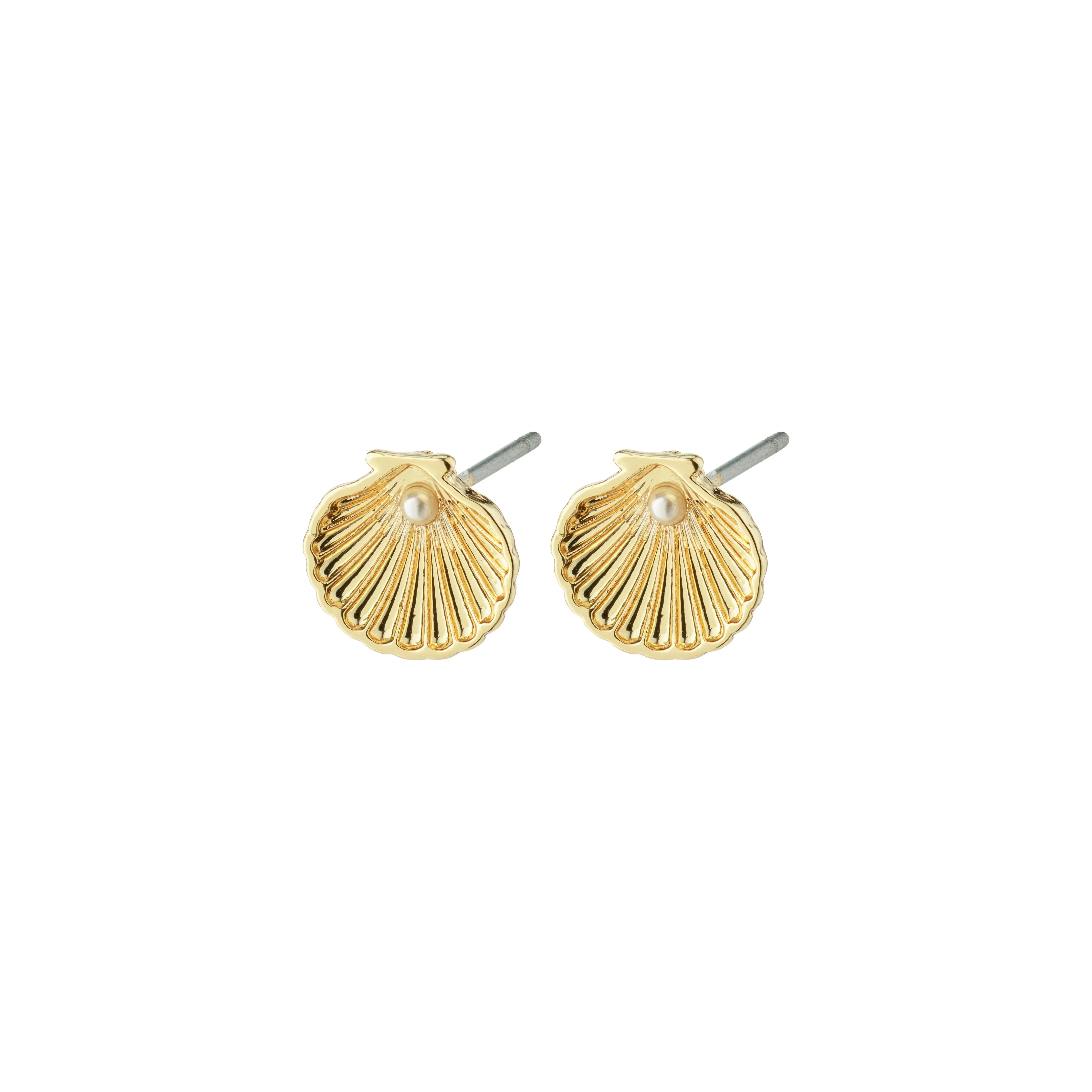 Opal Recycled Seashell Earrings | Gold sold by Bella Chic