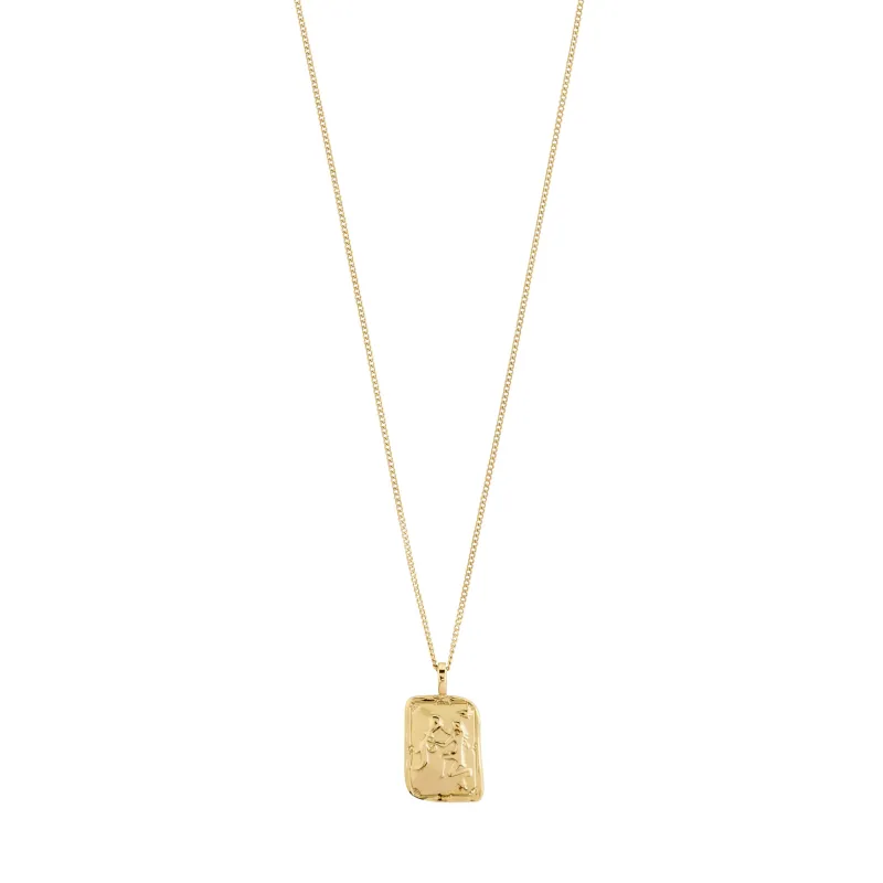Recycled Zodiac Sign Necklace | Aquarius made by Pilgrim