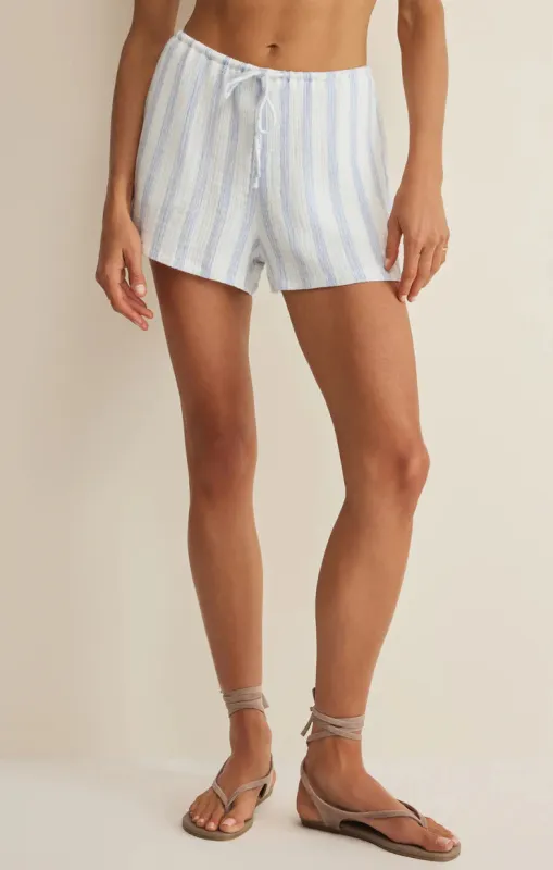 Daylight Striped Airy Gauze Shorts | Sea Salt made by Z Supply