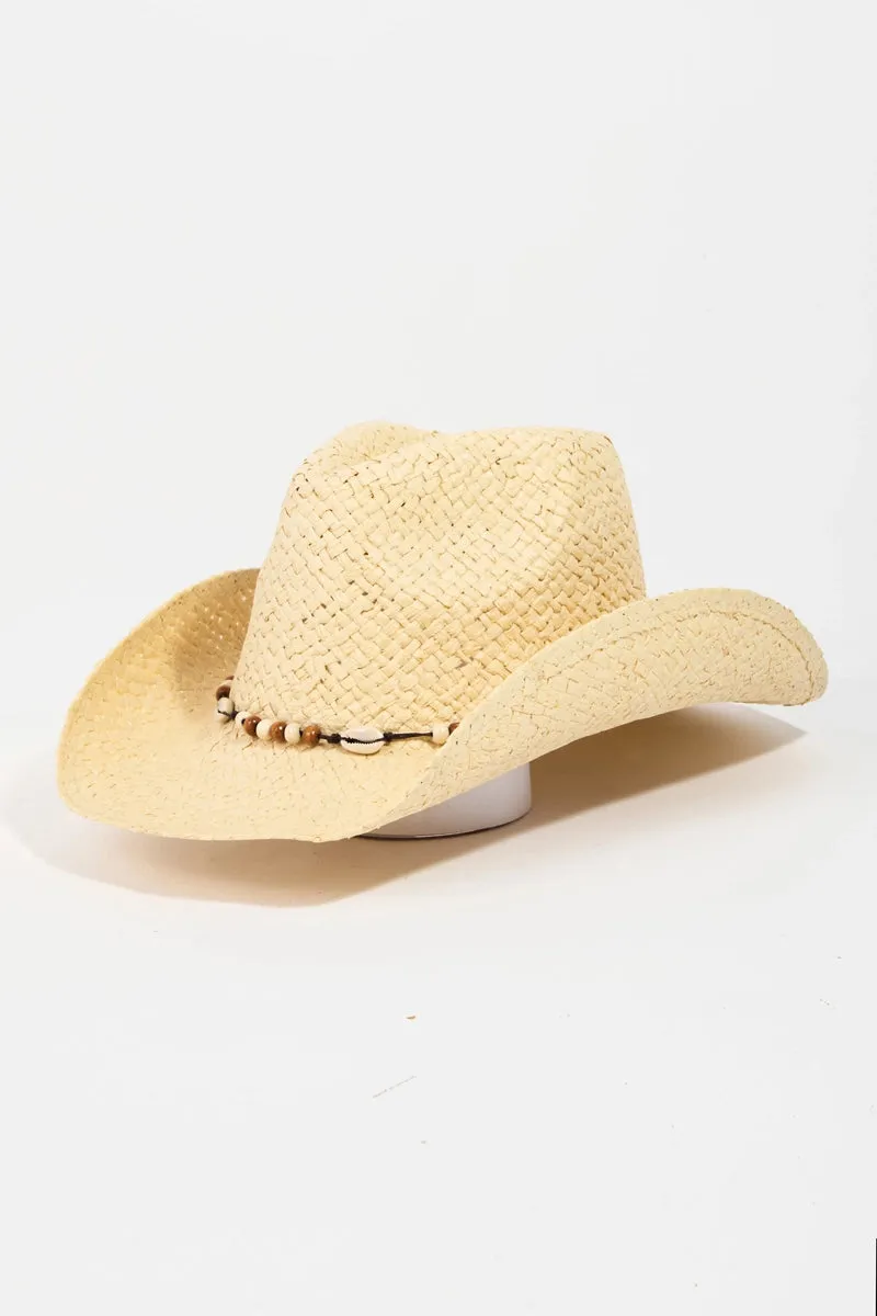 Bella Beaded Cowrie Cowboy Hat sold by Bella Chic product image thumbnail 5