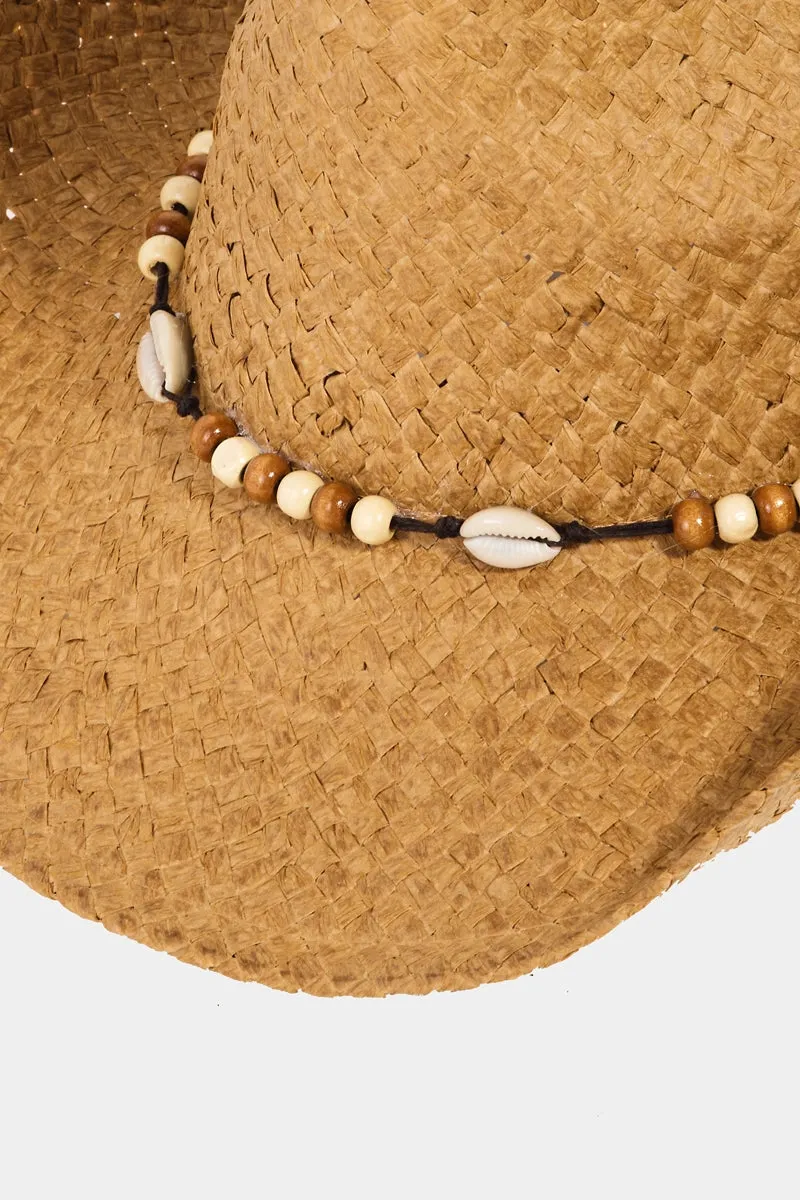 Bella Beaded Cowrie Cowboy Hat sold by Bella Chic product image thumbnail 3