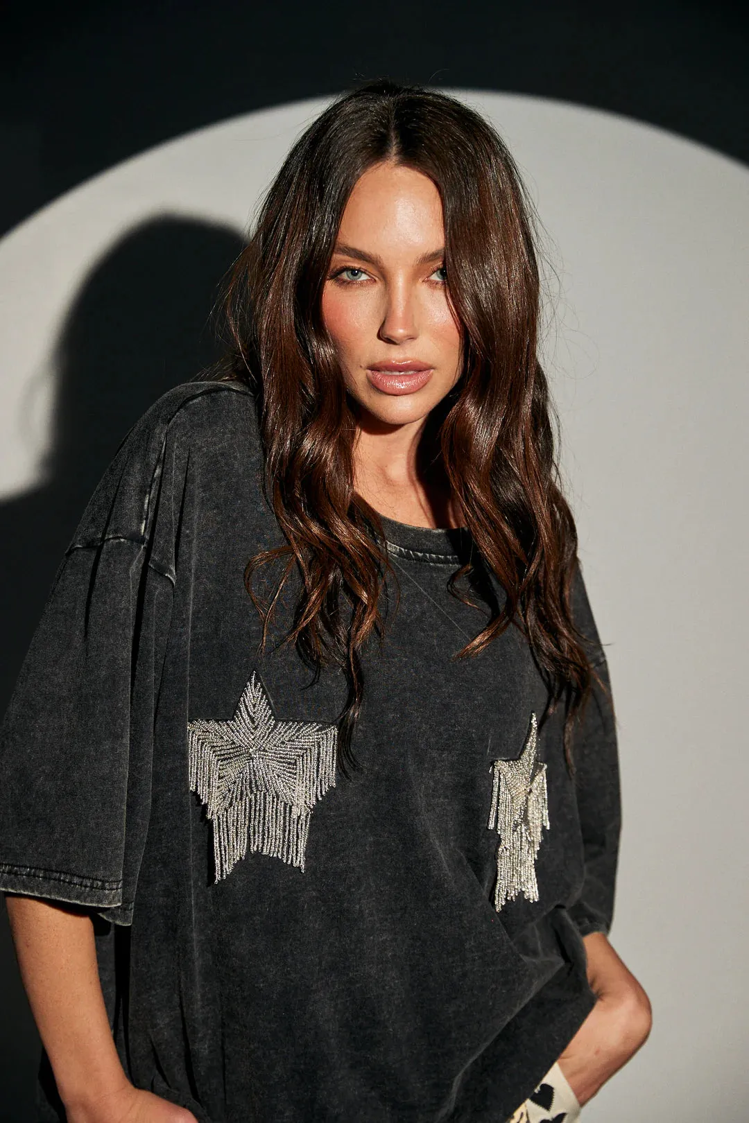 The Sparkle Star Tee | Black sold by Bella Chic product image thumbnail 3