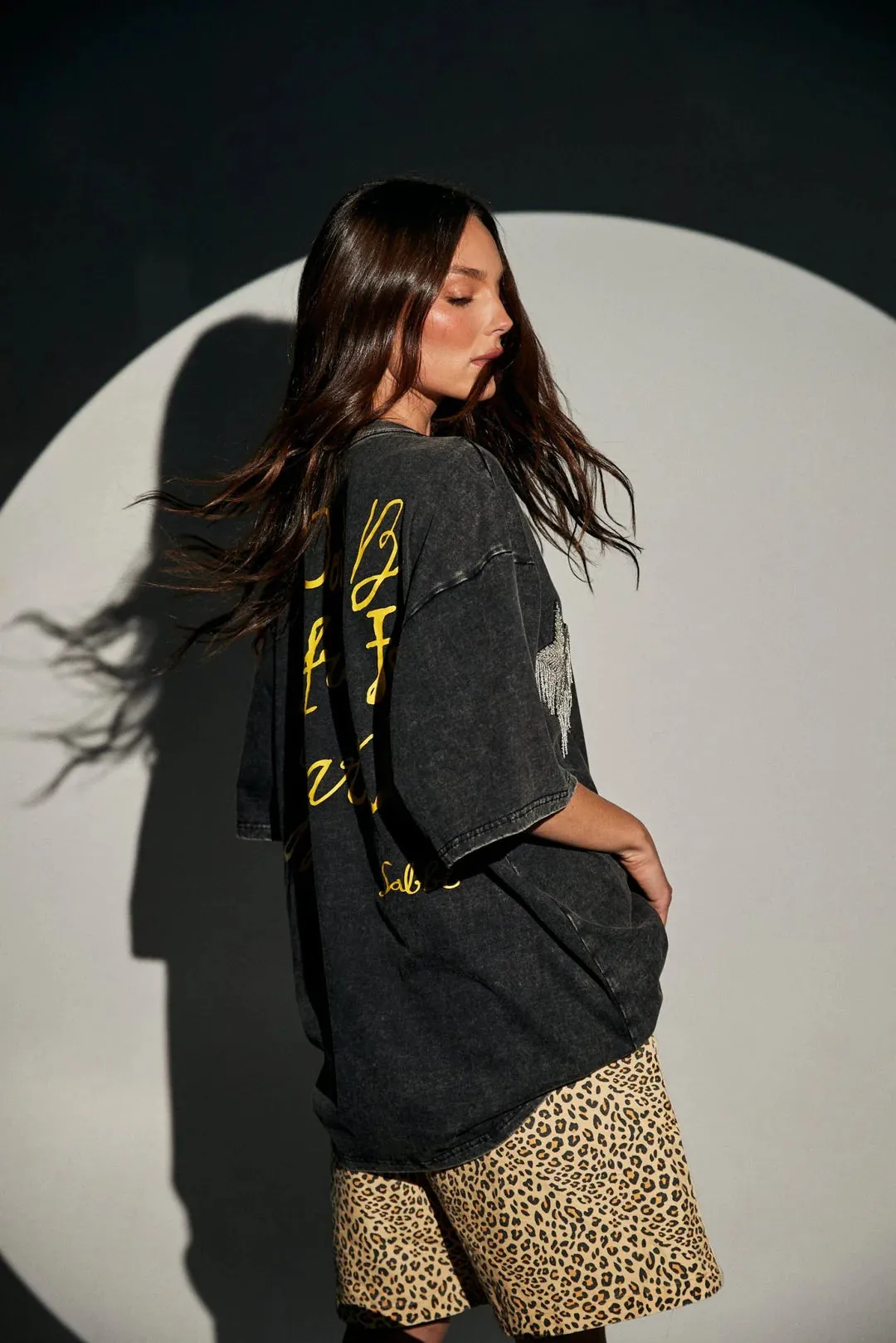 The Sparkle Star Tee | Black sold by Bella Chic product image thumbnail 4